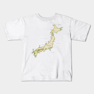 Japan map Kids T-Shirt